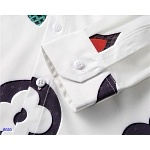 Louis Vuitton Monogram Motif Long Sleeve Shirts For Men in 243350, cheap Louis Vuitton Shirts