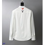 Louis Vuitton Monogram Motif Long Sleeve Shirts For Men in 243361, cheap Louis Vuitton Shirts
