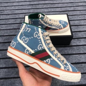 $89.00,2021 Gucci GG Canvas High Top Sneakers Unisex # 244958