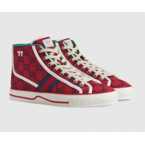 $89.00,2021 Gucci GG Canvas High Top Sneakers Unisex # 244962