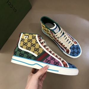 $89.00,2021 Gucci GG Canvas High Top Sneakers Unisex # 244963