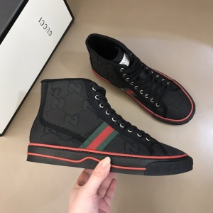 $89.00,2021 Gucci GG Canvas High Top Sneakers Unisex # 244965