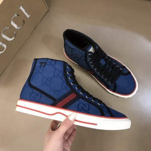 $89.00,2021 Gucci GG Canvas High Top Sneakers Unisex # 244968