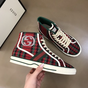 $89.00,2021 Gucci GG Canvas High Top Sneakers Unisex # 244969