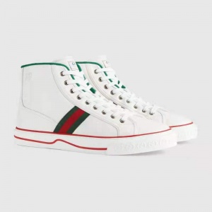 $89.00,2021 Gucci GG Canvas High Top Sneakers Unisex # 244970