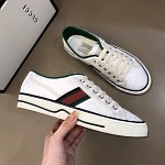 2021 Gucci Tennis Logo Embroidered Sneakers Unisex # 244931