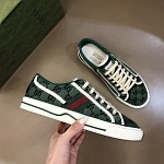 2021 Gucci Tennis Logo Embroidered Sneakers Unisex # 244936
