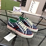 2021 Gucci Tennis Logo Embroidered Sneakers Unisex # 244939