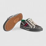 2021 Gucci Tennis Logo Embroidered Sneakers Unisex # 244941, cheap Low Top