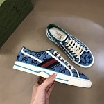 2021 Gucci Tennis Logo Embroidered Sneakers Unisex # 244943