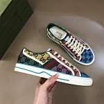 2021 Gucci Tennis Logo Embroidered Sneakers Unisex # 244944