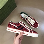 2021 Gucci Tennis Logo Embroidered Sneakers Unisex # 244945