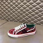 2021 Gucci Tennis Logo Embroidered Sneakers Unisex # 244945, cheap Low Top