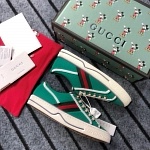 2021 Gucci Tennis Logo Embroidered Sneakers Unisex # 244947, cheap Low Top