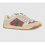 2021 Gucci Screener Leather Sneakers Unisex # 244948