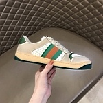 2021 Gucci Screener Leather Sneakers Unisex # 244952, cheap Low Top