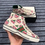 2021 Gucci GG Canvas High Top Sneakers Unisex # 244957