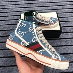 2021 Gucci GG Canvas High Top Sneakers Unisex # 244958