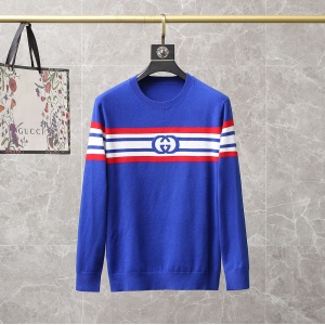 $49.00,2021 Gucci Web Stripe Double G Wool Blend Pull Over Sweater For Men # 247755