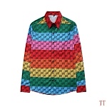 2021 Gucci Long Sleeve Shirts For Men # 246275, cheap Gucci shirt