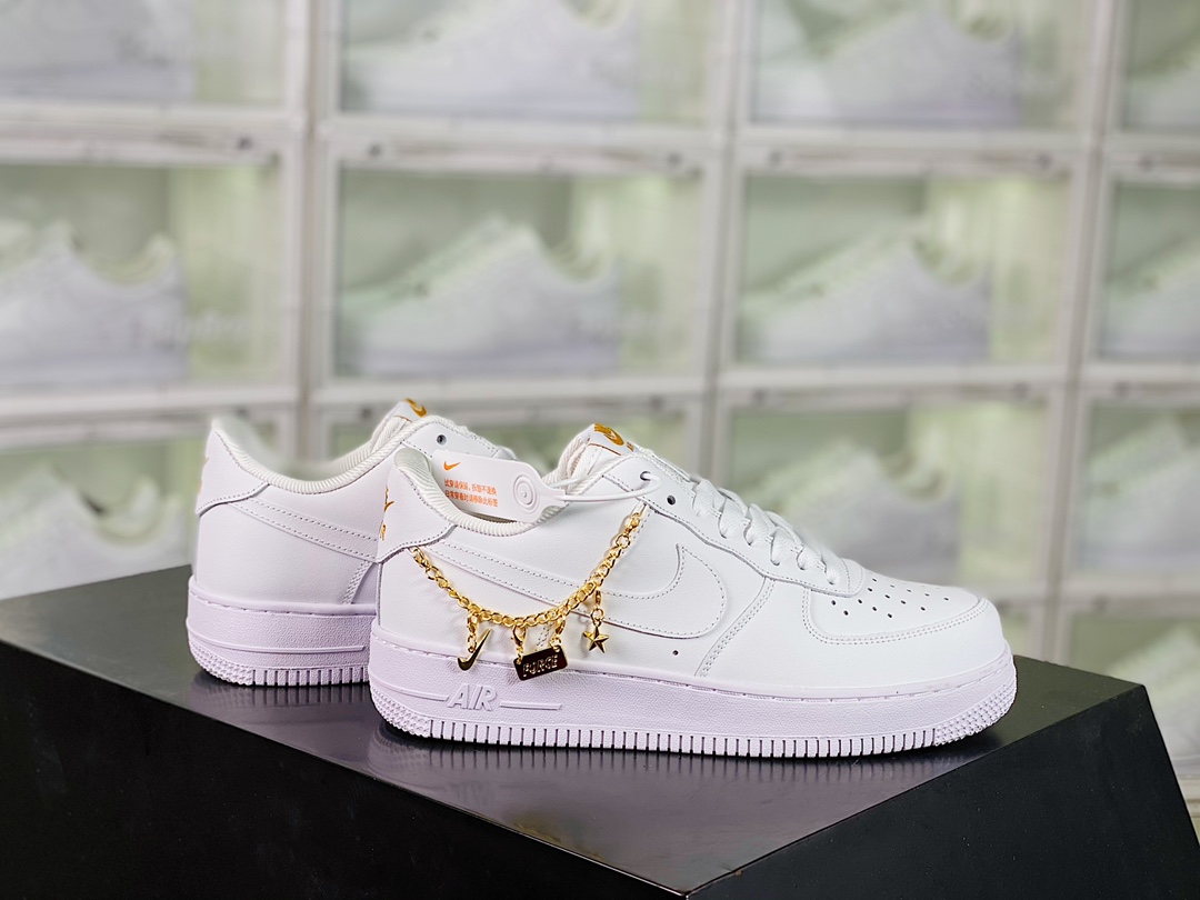 Nike Womens WMNS Air Force 1 '07 LX Lucky Charms White Pendant  Unisex # 248827, cheap Air Force one, only $82!