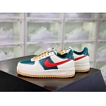 Nike Air force One Low Premium White Red Navy Sneaker Unisex # 248829