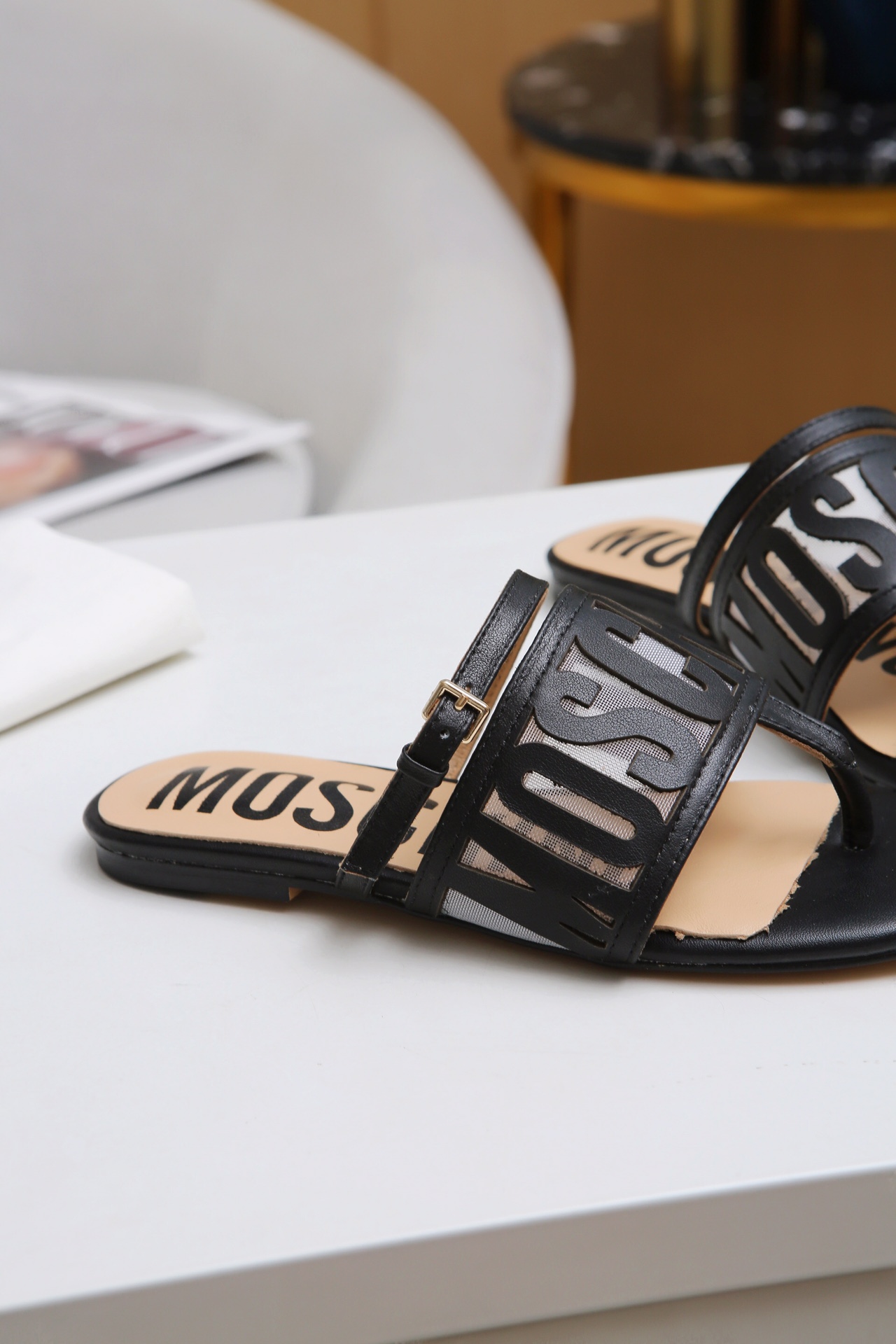Moschino Slide Sandals For Women # 250992, cheap Moschino Sandals, only $69!