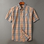 Burberry Short Sleeve Shirts For Men # 251869