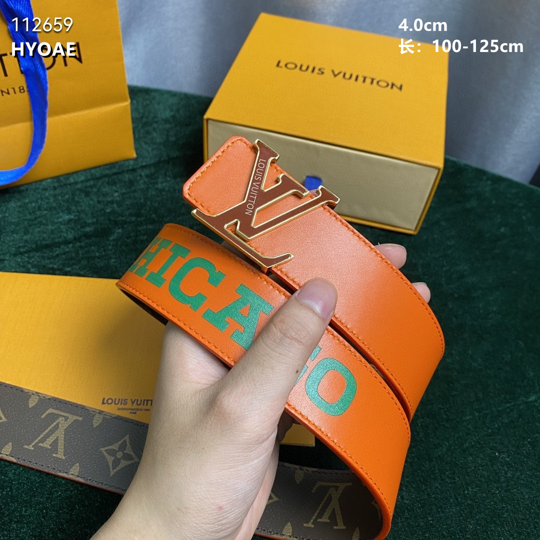 4.0 cm Width Louis Vuitton Belt  # 256014, cheap LouisVuitton Belts, only $55!