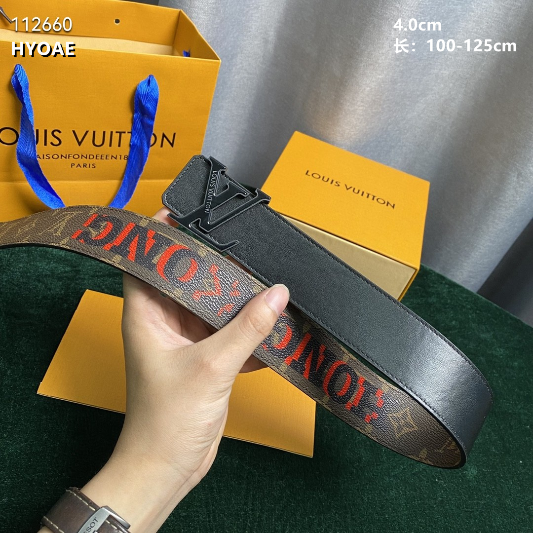 4.0 cm Width Louis Vuitton Belt  # 256016, cheap LouisVuitton Belts, only $55!