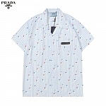 Prada Short Sleeve Shirts For Men # 253732, cheap Prada Shirts