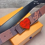 4.0 cm Width Louis Vuitton Belt  # 255996, cheap LouisVuitton Belts