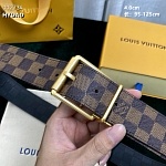 4.0 cm Width Louis Vuitton Belt  # 256003, cheap LouisVuitton Belts