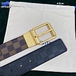 4.0 cm Width Louis Vuitton Belt  # 256003, cheap LouisVuitton Belts