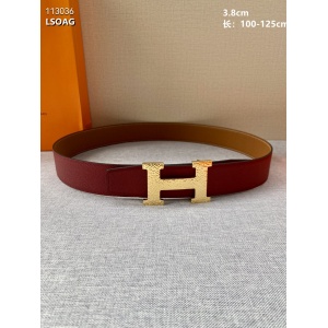 $57.00,3.8 cm Width HermesHermes Belt  # 256122