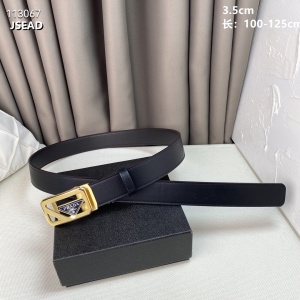 $54.00,3.5 cm Width Prada Belt  # 256460