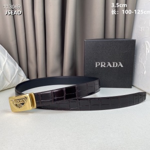 $54.00,3.5 cm Width Prada Belt  # 256462