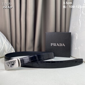 $54.00,3.5 cm Width Prada Belt  # 256463