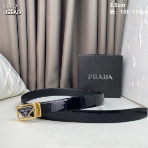 $54.00,3.5 cm Width Prada Belt  # 256464