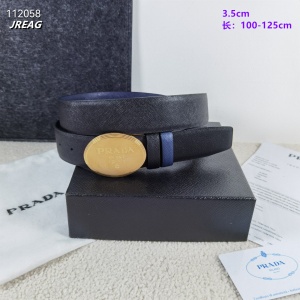 $59.00,3.5 cm Width Prada Belt  # 256492