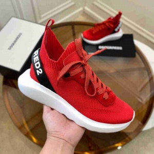 $89.00,DSquared2 Knit Lace Up Sneakers For Men in 259260