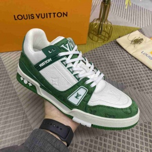 $89.00,Louis Vuitton LV Trainer Lace Up Chunky Sneaker For Men in 259269