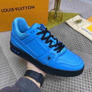 $89.00,Louis Vuitton LV Trainer Lace Up Chunky Sneaker For Men in 259273