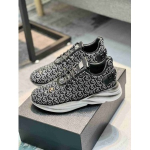 $115.00,Philipp Plein Glittering Lace Up Sneakers For Men in 259992