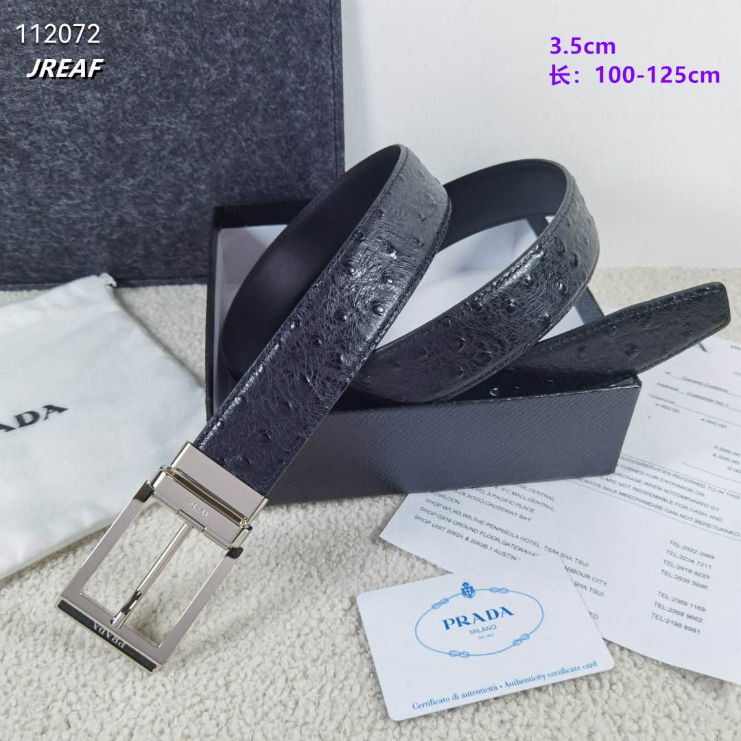 3.5 cm Width Prada Belt  # 256486, cheap Prada Belts, only $56!