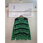 Balmain Logo Intarsia Knit Crewneck Jumper sweater Unisex # 257346, cheap Balmain Sweaters