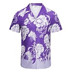 Valentino camp collar Floral Print Short Sleeve Shirt For Men # 257495