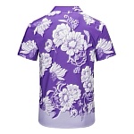 Valentino camp collar Floral Print Short Sleeve Shirt For Men # 257495, cheap Valentino Shirts