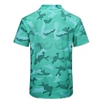 Valentino Camouflage Printed Straight Hem Short Sleeve Shirt For Men # 257496, cheap Valentino Shirts