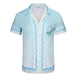 Casablanca Wave Log print Short Sleeve shirt # 257593, cheap Casablanca Shirts